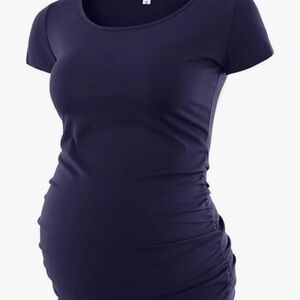 Navy Maternity Top